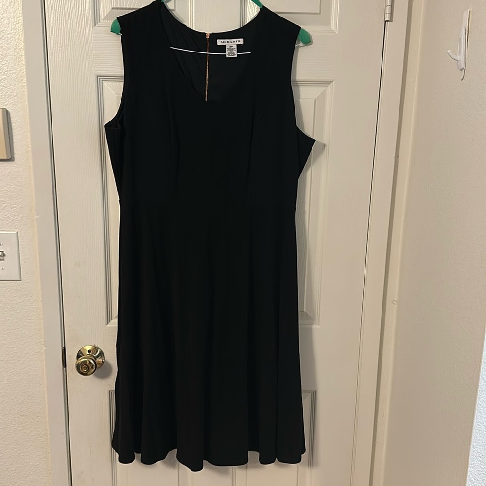 Black Sleeveless Dress Plus Size 16W